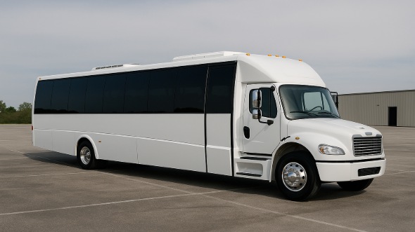 Exterior of Charter Bus Company Attleboro's 15 Passenger Minibus in Attleboro