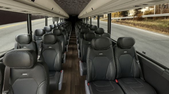 Interior of Charter Bus Company Attleboro's 18 Passenger Minibus in Attleboro