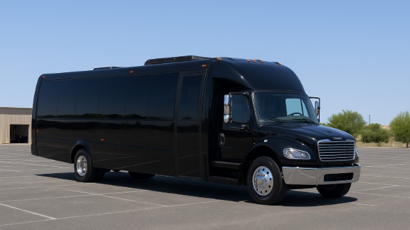 Exterior of Charter Bus Company Attleboro's 25 Passenger Mini bus in Attleboro