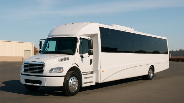 Exterior of Charter Bus Company Attleboro's 28 Passenger Mini bus in Attleboro
