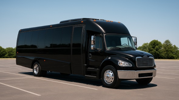 Exterior of Charter Bus Company Attleboro's 35 Passenger Minibus in Attleboro