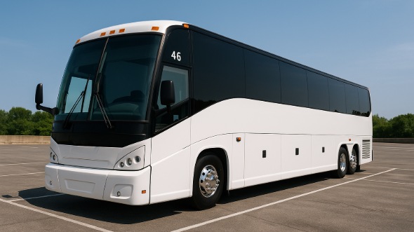 Exterior of Charter Bus Company Attleboro's 50 Passenger Charter Bus in Attleboro