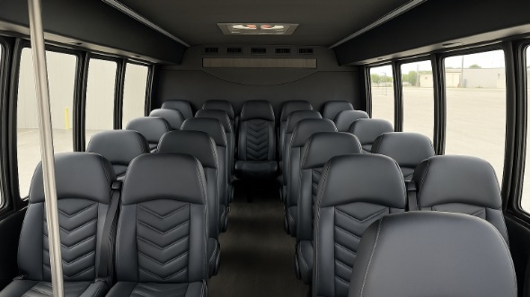 attleboro 15 passenger minibus inside