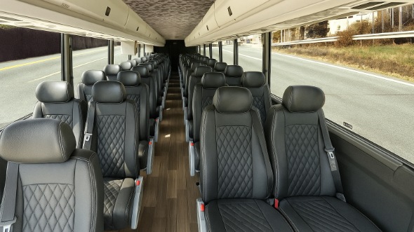 attleboro 18 passenger minibus inside
