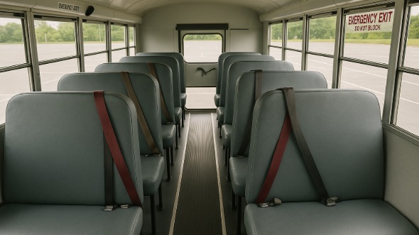 Interior of Charter Bus Company Attleboro's School Bus in Attleboro